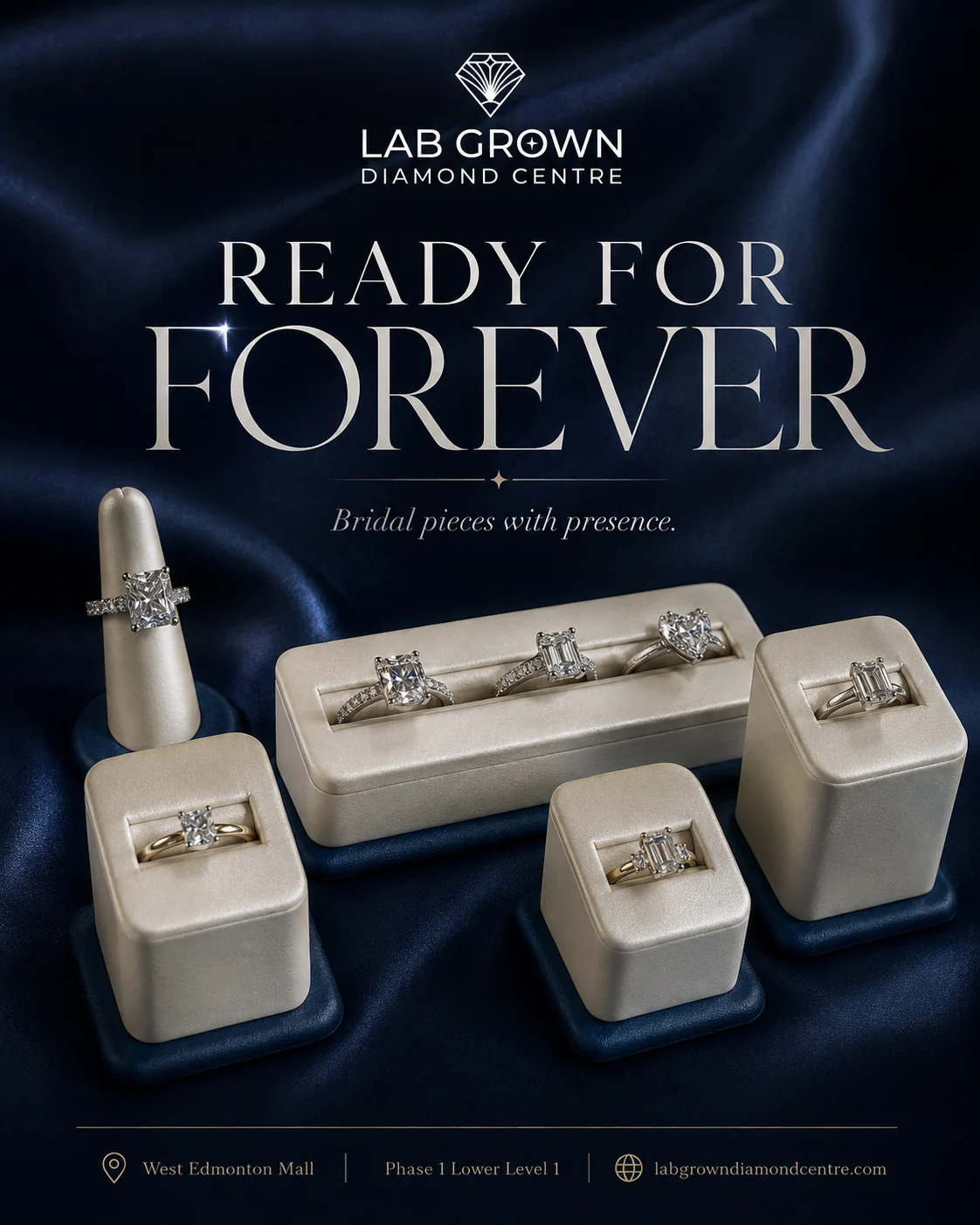 Lab Grown Diamond Centre Ready for Forever campaign artwork